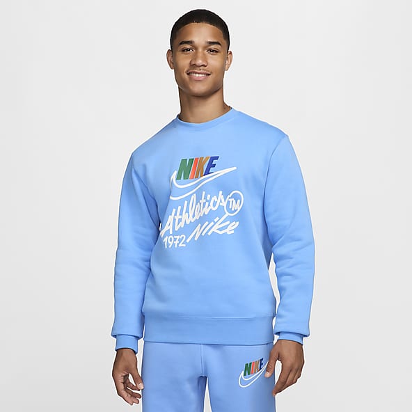 Blue Hoodies Pullovers. Nike
